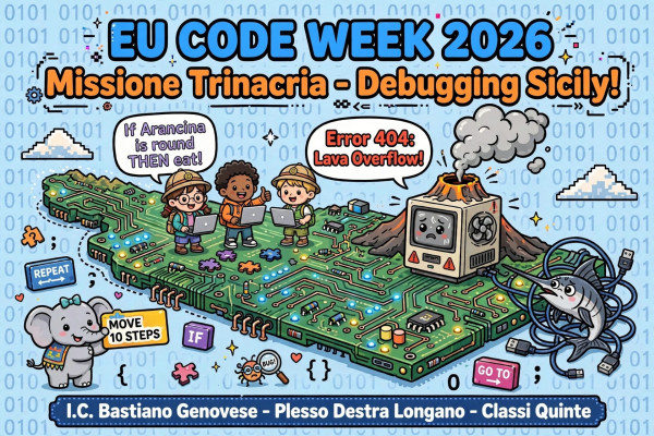 Missione Trinacria – Dal piano cartesiano all'algoritmo dell'eco -Istituto Comprensivo Bastiano Genovese - Plesso Destra Longano, Classi 5A e 5B